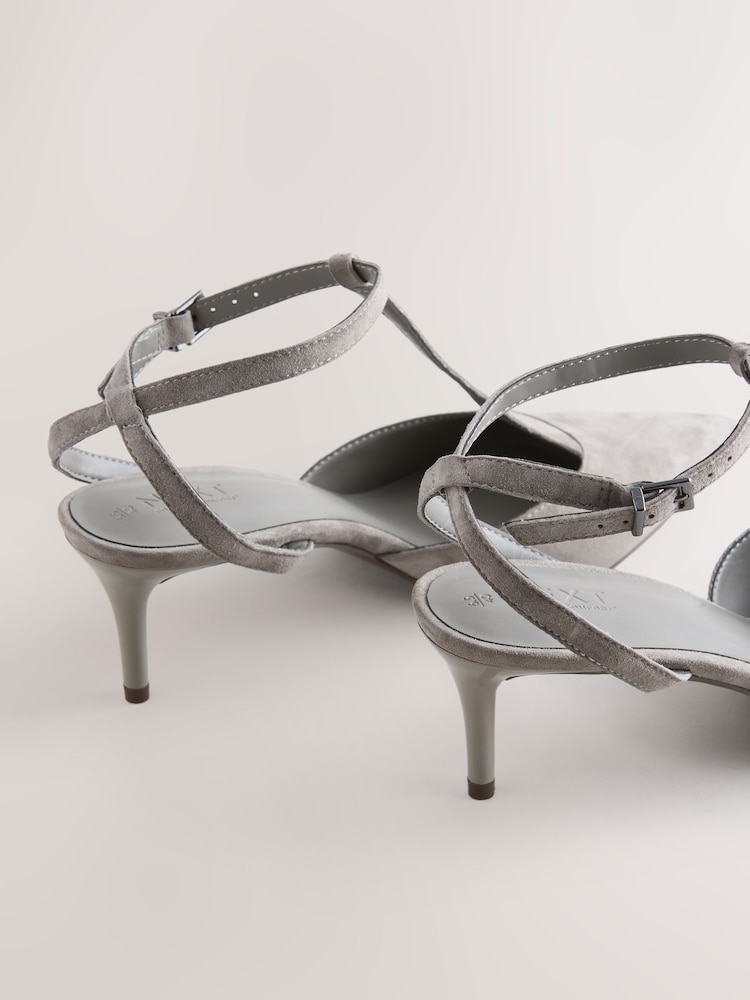 Taupe Forever Comfort®  T Bar Point Toe Heels - Image 9 of 9