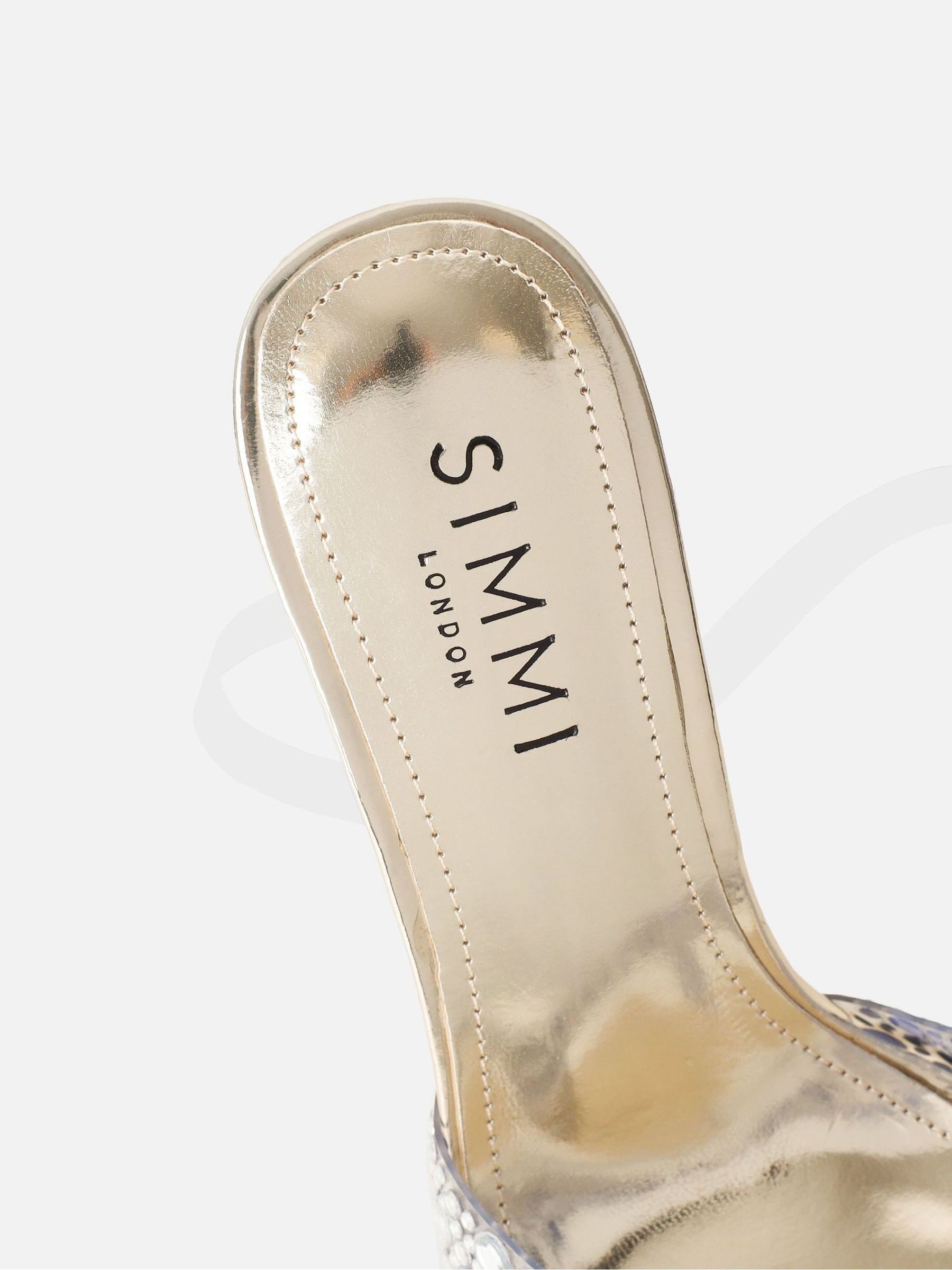 Buy Simmi London Gold Lopezz Embellished Heeled Sandals from Next USA