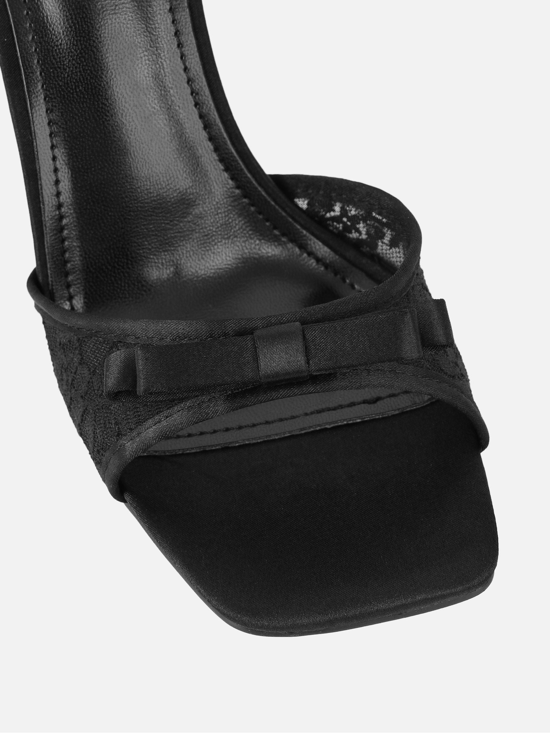 Buy Simmi London Black Janeena Bow Detail Heeled Sandals from Next USA