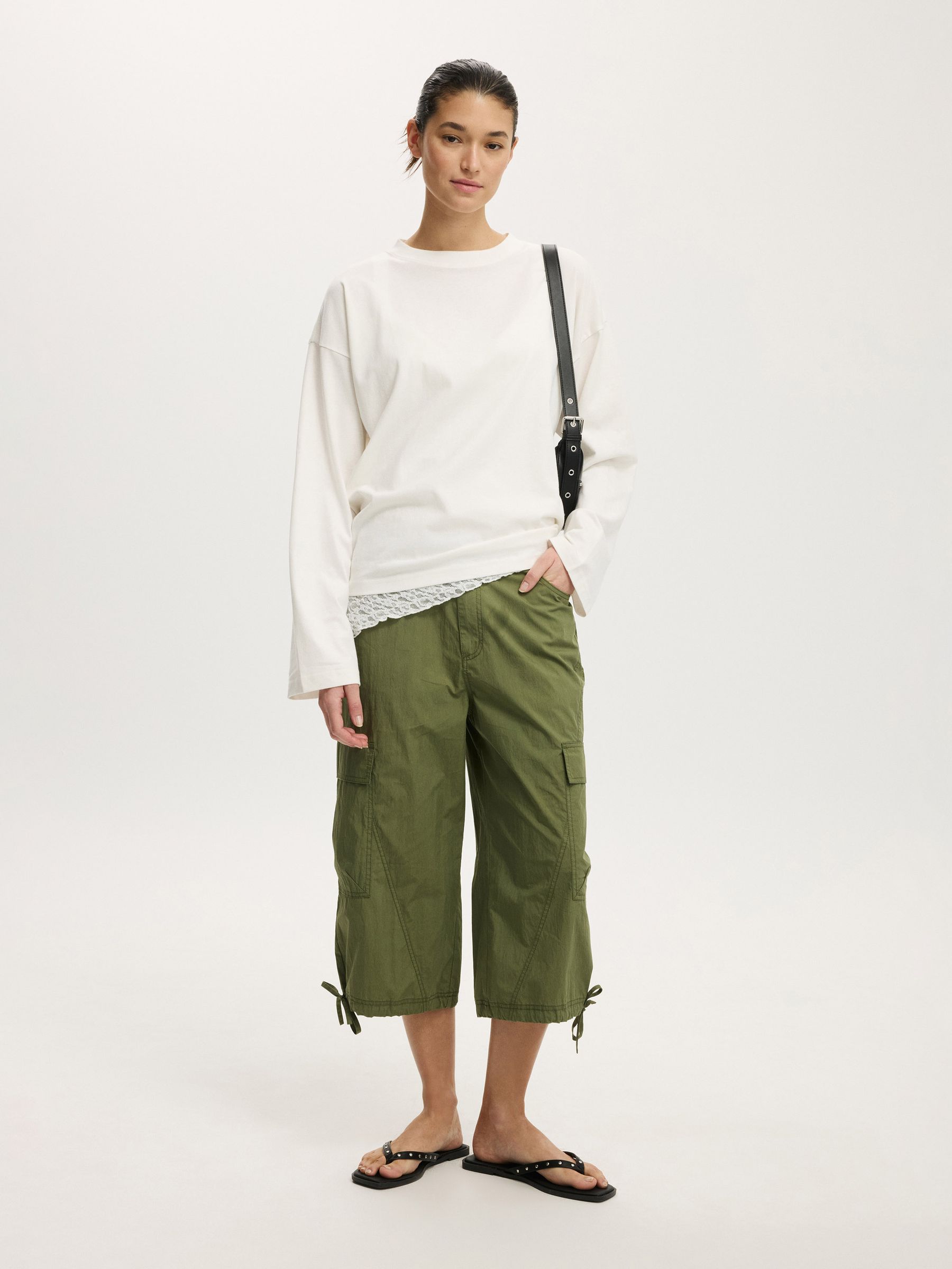 Buy Cotton On White Oversized Boxy Long Sleeve T-Shirt from Next USA