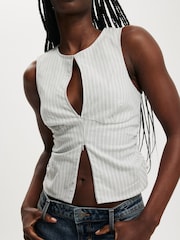 Cotton On Grey Nico Stretch Top - Image 4 of 4