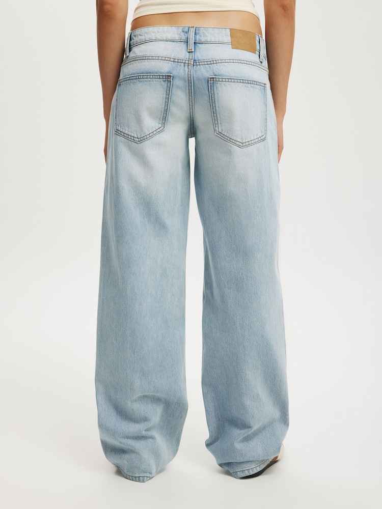 Cotton On Blue Low Rise Straight Jeans - Image 2 of 5 Cotton On Blue Low Rise Straight Jeans - Image 2 of 5