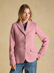 Joules Canterley Pink Tweed Blazer - Image 1 of 11