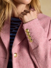 Joules Canterley Pink Tweed Blazer - Image 5 of 11