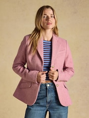 Joules Canterley Pink Tweed Blazer - Image 6 of 11