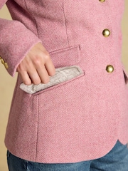 Joules Canterley Pink Tweed Blazer - Image 7 of 11