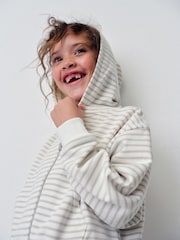 The Set 6 Piece Jersey Zip Through Hoodie Crew Oversized T-Shirt Short Rib Vest and Cycling Shorts Set Pink/Cream/Brown - Image 7 of 17