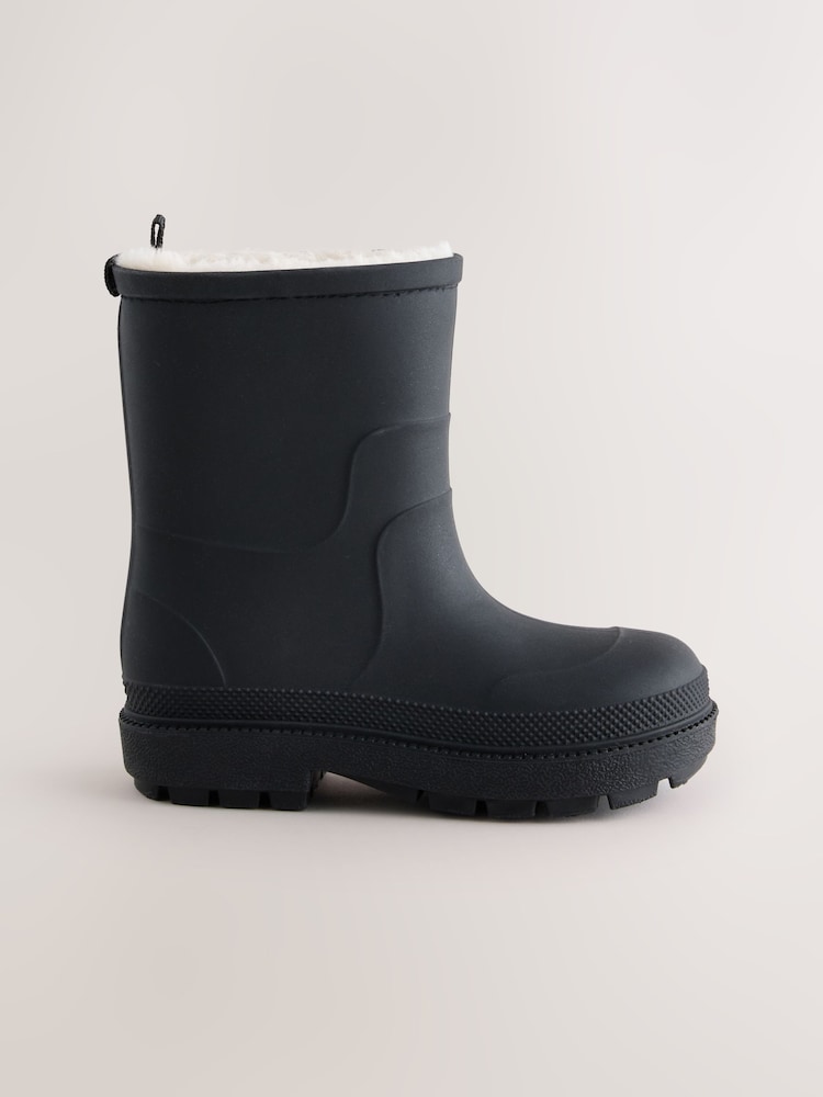 Black Warm Lined Wellies - Image 2 of 5