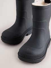 Black Warm Lined Wellies - Image 3 of 5