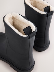 Black Warm Lined Wellies - Image 4 of 5