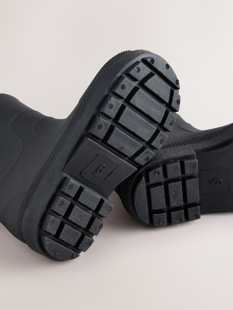 Black Warm Lined Wellies - Image 5 of 5