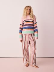Pink Wide Stripe Cosy Jumper - Image 3 of 8