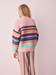 Pink Wide Stripe Cosy Jumper - Image 4 of 8