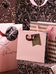 Pink and Chocolate Brown Dove 4 Pack Gift Bag - Image 2 of 3