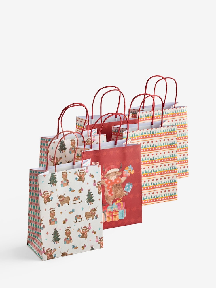 Red Hamish the Highland Cow 6 Pack Gift Bag - Image 1 of 1