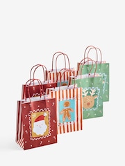 Red and Green Christmas Character 6 Pack Gift Bag - Image 1 of 1