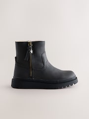 Black Standard Fit (F) Tassel Boots - Image 2 of 5