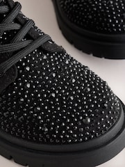 Black Heatseal Standard Fit (F) Warm Lined Lace-Up Boots - Image 4 of 6