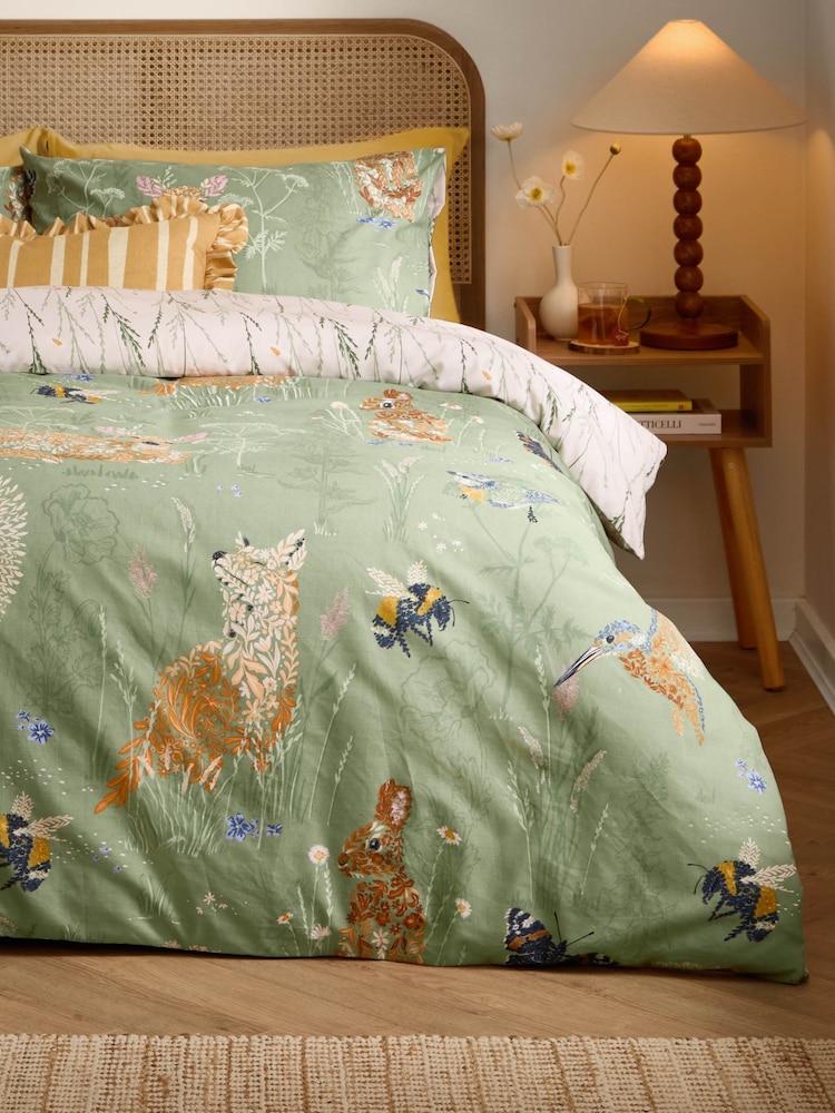Furn Meadow Flora Reversible Duvet Set - 4मध्ये 2 तस्बिर