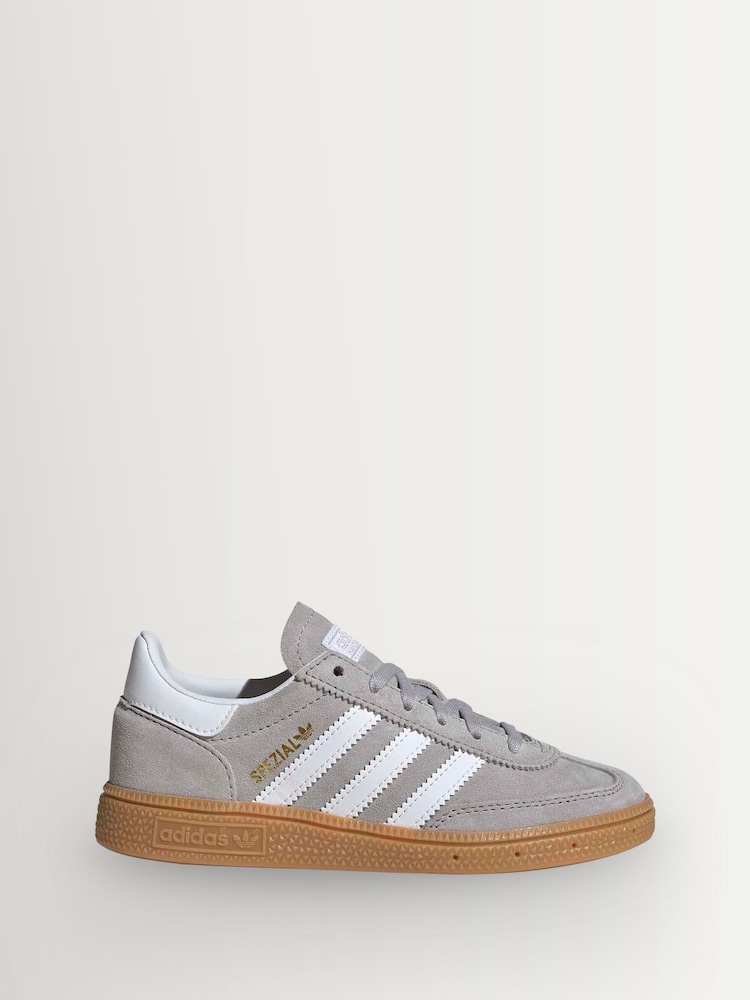 adidas Originals Grey Handball Spezial Trainers - Image 2 of 9
