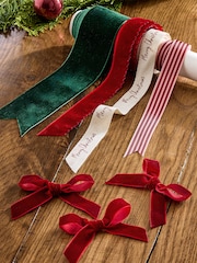 Red and Pink Christmas Wrap Gift Ribbon Accessory Pack - Image 1 of 3