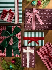 Red and Pink Christmas Wrap Gift Ribbon Accessory Pack - Image 2 of 3
