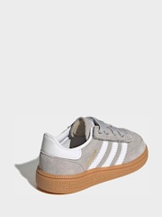 adidas Originals Grey Handball Spezial Elastic Lace Infant Trainers - Image 3 of 9