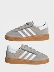 adidas Originals Grey Handball Spezial Elastic Lace Infant Trainers - Image 7 of 9
