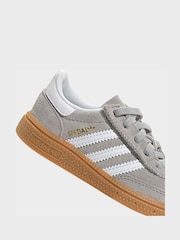 adidas Originals Grey Handball Spezial Elastic Lace Infant Trainers - Image 8 of 9