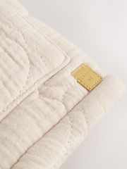 Cream Crinkle Bear Face Quilted Baby Jacket - Image 5 of 7
