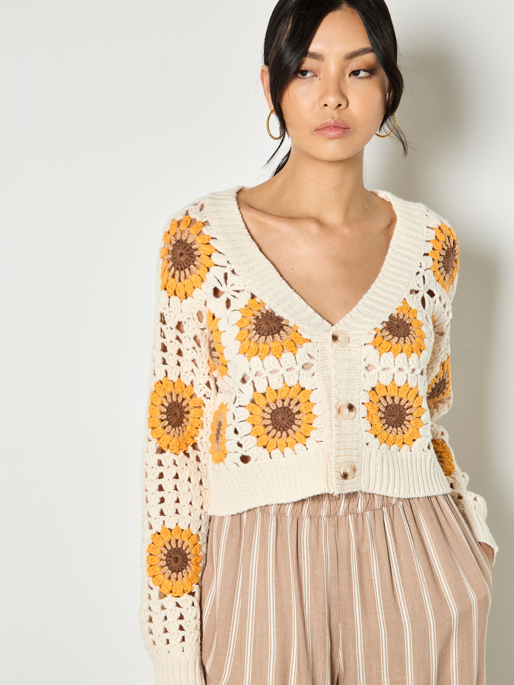 Next:日本 Apricot サンフラワー ハンドニット クロシェ カーディガン Next:日本 Apricot サンフラワー ハンドニット クロシェ カーディガン