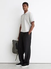 Reiss Grey Melange Bruno Polo Shirts - Image 3 of 6