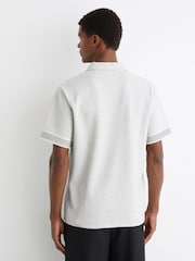 Reiss Grey Melange Bruno Polo Shirts - Image 5 of 6