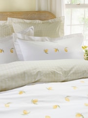 Sophie Allport Set of 2 Embroidered Sunflowers 200 Thread Count Pillowcases - Bild 1 von 4
