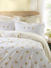 Sophie Allport Set of 2 Embroidered Sunflowers 200 Thread Count Pillowcases - Bild 2 von 4