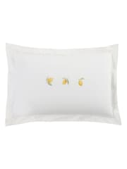 Sophie Allport Set of 2 Embroidered Sunflowers 200 Thread Count Pillowcases - Bild 3 von 4