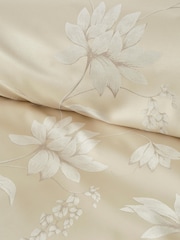 Soiree Champagne Lilly Floral Print Jacquard Woven Duvet Cover Set - Image 3 of 4