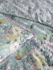 Appletree Green Abstract Floral Duvet Cover Set - Image 3 of 5