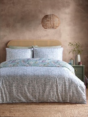 Appletree Green Abstract Floral Duvet Cover Set - Image 4 of 5