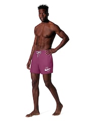 Nike Desert Pink 5 Inch Breaker Logo Volley Shorts - Image 1 of 7