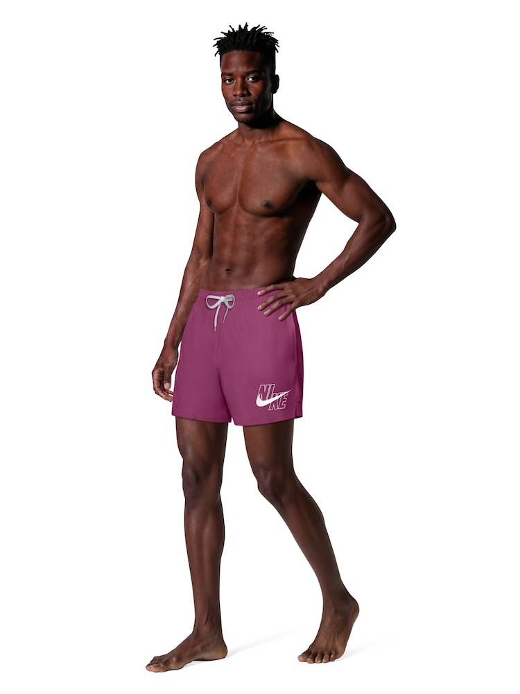 Nike Desert Pink 5 Inch Breaker Logo Volley Shorts - Image 1 of 7 Nike Desert Pink 5 Inch Breaker Logo Volley Shorts - Image 1 of 7