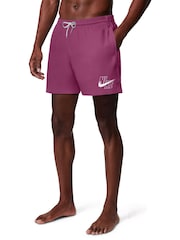 Nike Desert Pink 5 Inch Breaker Logo Volley Shorts - Image 2 of 7