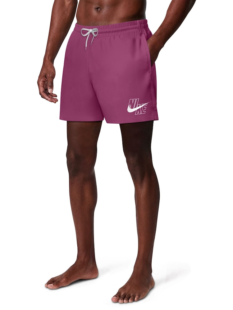 Nike Desert Pink 5 Inch Breaker Logo Volley Shorts - Image 2 of 7 Nike Desert Pink 5 Inch Breaker Logo Volley Shorts - Image 2 of 7