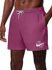 Nike Desert Pink 5 Inch Breaker Logo Volley Shorts - Image 3 of 7