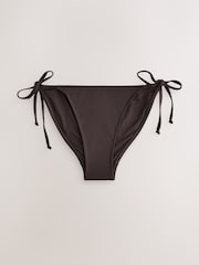 Chocolate Brown Tie Side Bikini Bottoms - Image 5 of 7