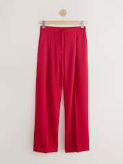 Red Tie Waist Wide Leg Trousers - Image 1 of 3