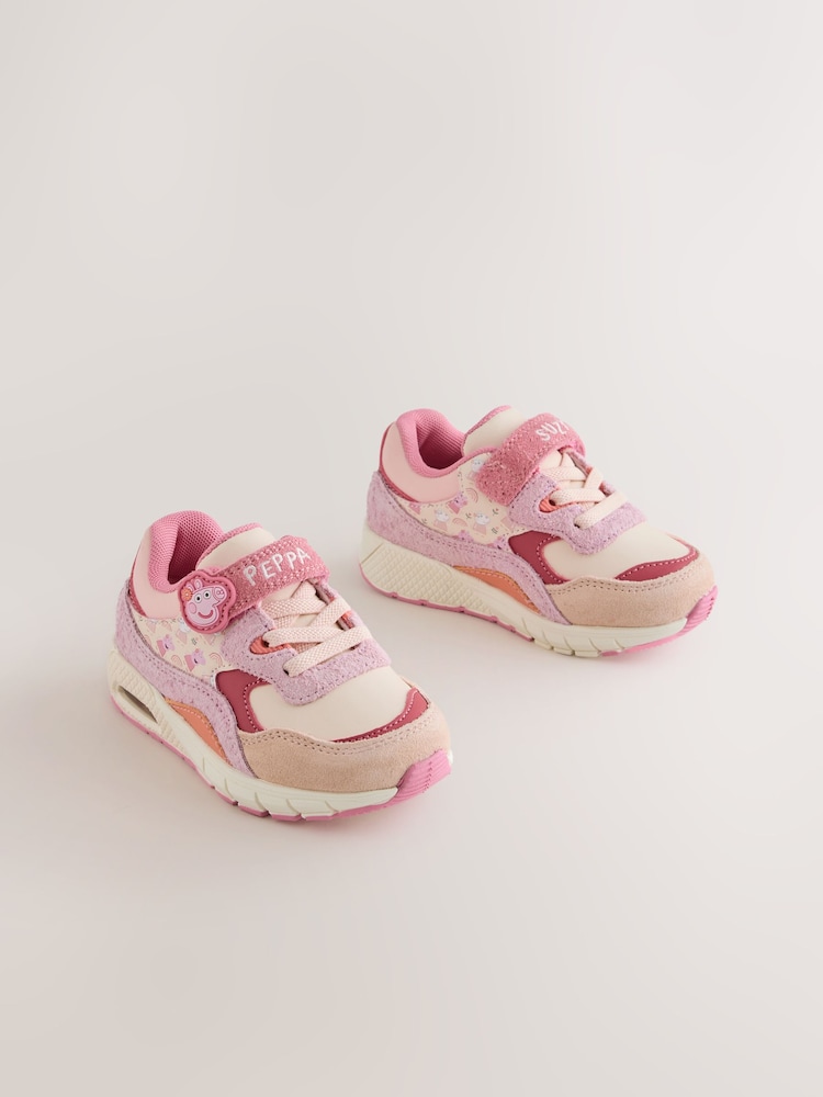 粉色 - Peppa Pig Touch Fastening Elastic Lace Bubble Trainers - 圖片 1，共 5