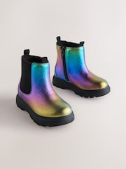 Multi Rainbow Chelsea Chunky Ankle Boots - Image 1 of 5