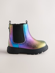 Multi Rainbow Chelsea Chunky Ankle Boots - Image 2 of 5
