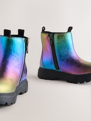 Multi Rainbow Chelsea Chunky Ankle Boots - Image 3 of 5